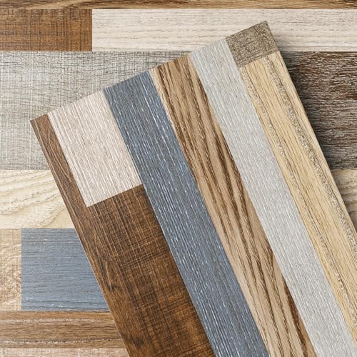 GreenFullHouse Peel and Stick Floor Tile Vinyl Wood Plank 36-Pack