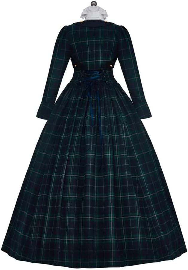 Women Christmas Caroler Caroling Carol Costume Civil War Victorian Charles Dickens Cosplay Costume Dress