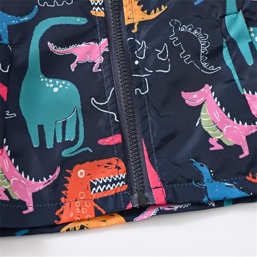 Toddler Kids Windproof Jacket Cute Cartoon Graphic Lightweight Windbreaker Kids Casual Running Hiking Outdoor Rain Jackets4