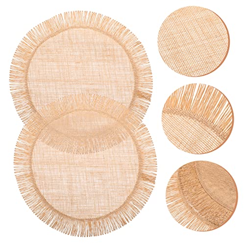 Set de table rond jute tressé décoratif pour des repas uniques