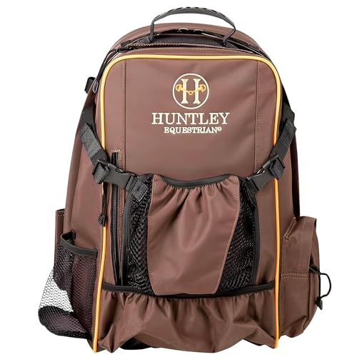 Huntley Equestrian Heavy Duty Nylon Backpack Brown