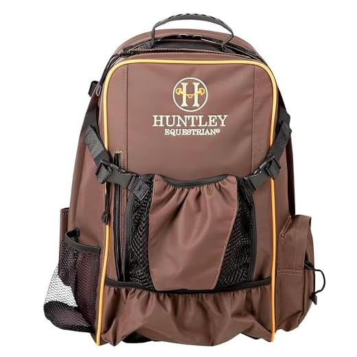 Huntley Equestrian Backpack, Brown, One Size