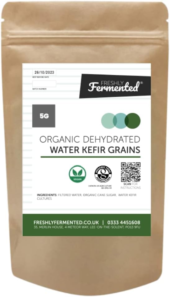 Certified Organic Dehydrated Water Kefir Grains