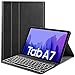 Produktbild IVSO Beleuchtete Tastatur Hülle für Samsung Galaxy Tab A7 10.4 2020, [QWERTZ Deutsches], Samsung Galaxy Tab A7 T505/T500/T507 10.4 Tastatur Hülle, Schutzhülle mit Abnehmbar Tastatur, Schwarz