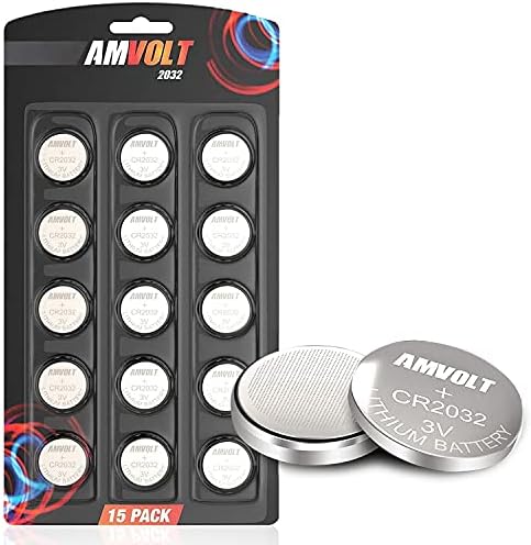 15 Pack AmVolt CR2032 Battery