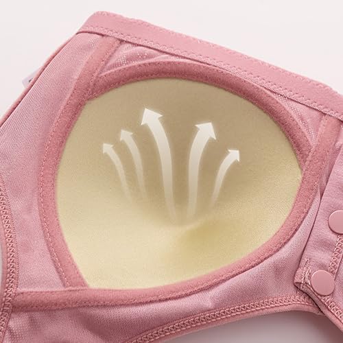 Bras for Older Women Pink 40 Full Coverage Soft Comfort Lace Bra - image 6