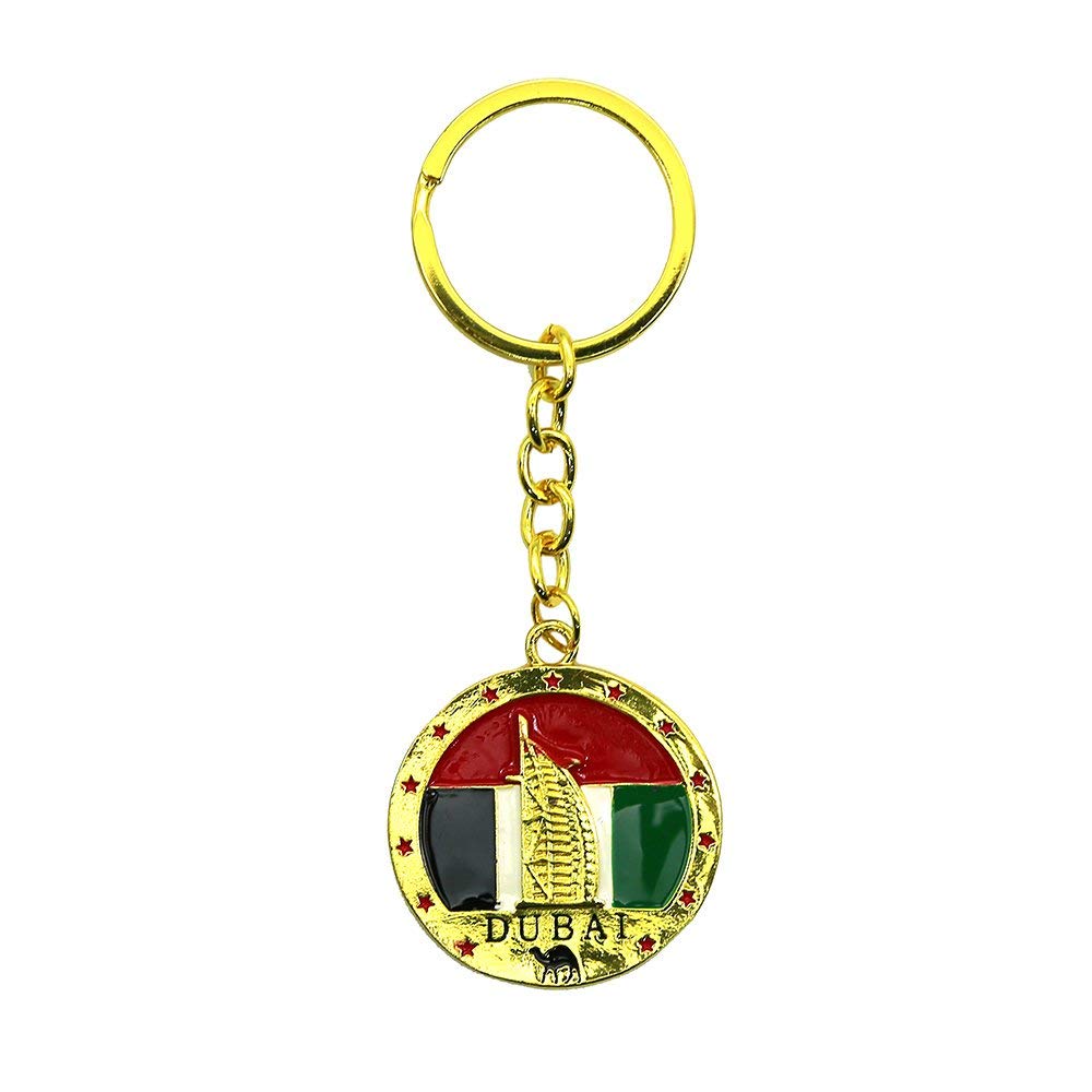 Dubai Souvenir Burj Al Arab Keychain Gold