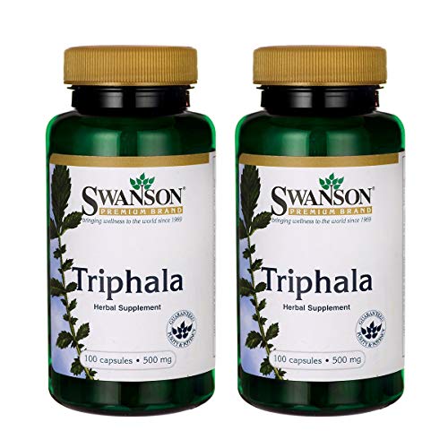 Swanson Triphala Cleanse Detox GI Tract 500 mg 100 Capsules (Caps) (2 Pack)