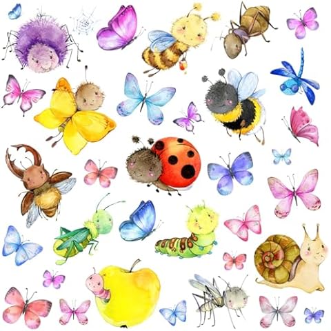 WandSticker4U Autocollants Fenêtre Insectes Cover