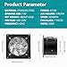 HG Power 8 Inch Exhaust Fan with Switch, Powerful Kitchen Exhaust Fan with Damper, Potable Window Exhaust Fans, Small Fume Extractor Ventilation Fan for Attic, Shop, Smoking Room, Garage