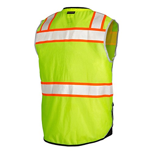 ML Kishigo 1515-4X Black Series Vest Class 2 Lime 4X - Thumbnail 3