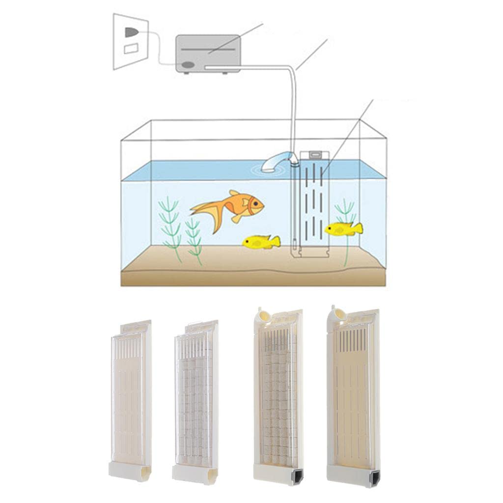 SECRET DESIRE Ultra-Thin Aquarium Fish Tank Filter Fish Tank Water Filteration Type A