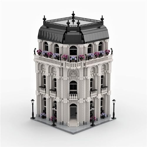 Arquitectura de la casa Bloques de construcción Casa modular 2788 piezas Gran MOC Vista de la calle Modelo de casa modular Kit de construcción de juguete para más de 6 años Compatible con LG Cover