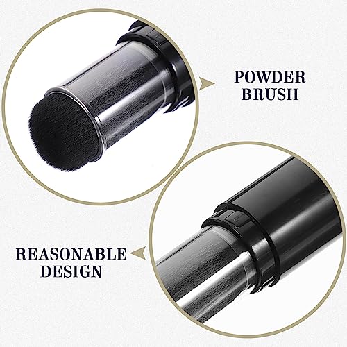 FRCOLOR Pincel de maquiagem retrátil recarregável em pó pincel de base com frasco de pó solto recarr