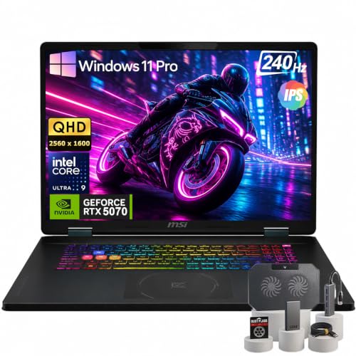 msi �N���X�w�A 18 HX �Q�[�~���O�m�[�g�p�\�R�� 18�C���` 2.5K Intel Ultra9 RTX 5070 Win 11 Pro�B | 32GB DDR5 1TB SSD | QHD+ IPS �f�B�X�v���C 240Hz/3ms | NVID
