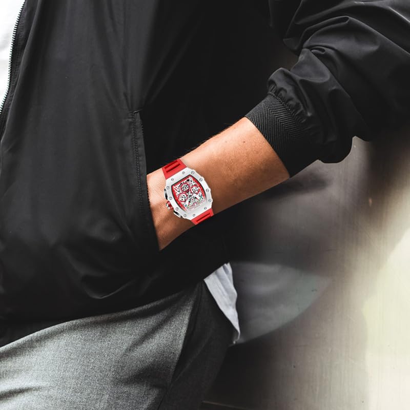 Image of Giordano Multifunction Watch for Men with Day, Date, and 24-Hour Sub-Dial, Water Resistant Square Dial Unique Design