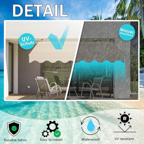 Housse de rechange pour abri de terrasse marron 390x300 cm