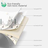 Vista 6 de Tapete reversible para bebé, tapete de juego plegable para bebé, tapete de juego de espuma suave para el suelo, tapete de juego portátil impermeable