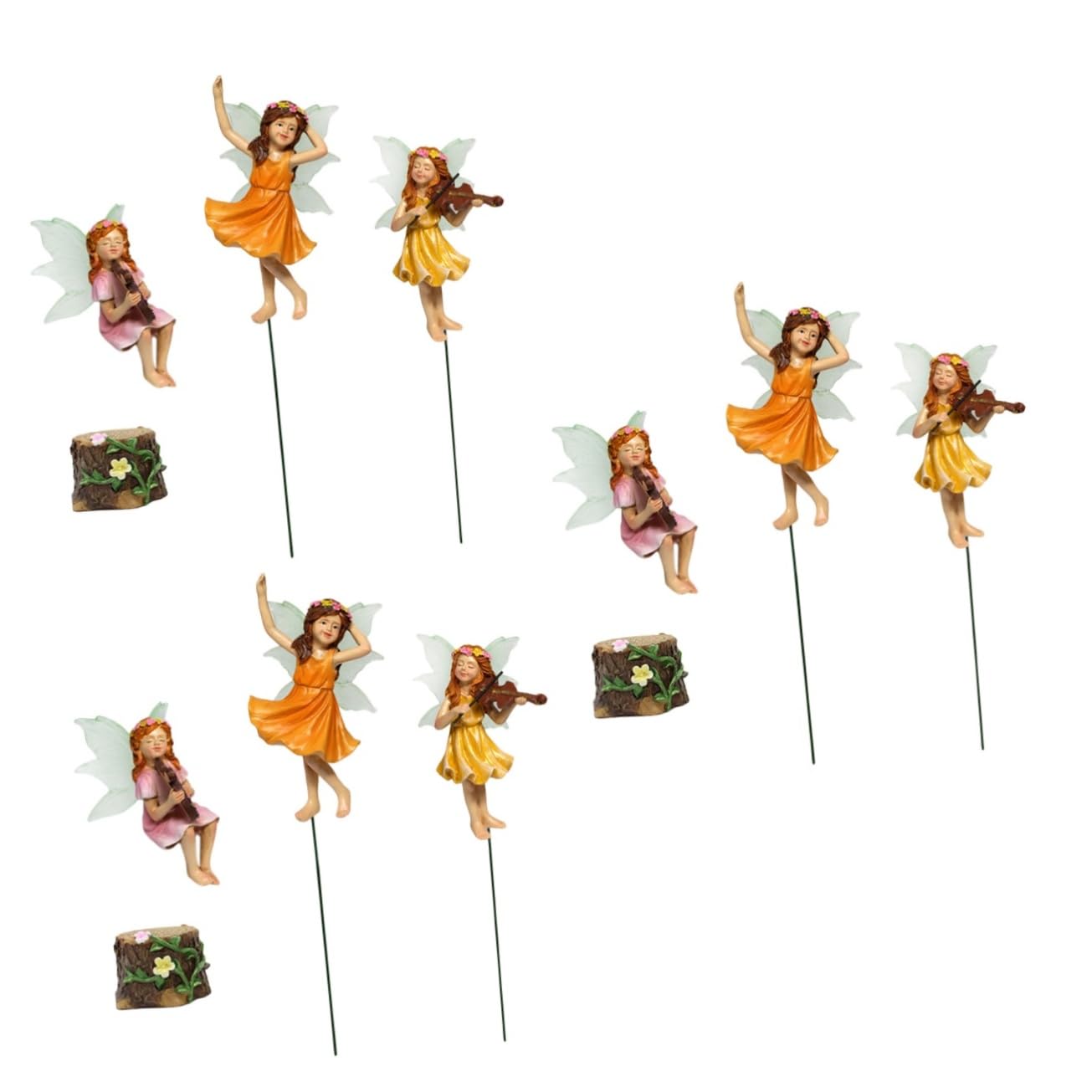 Figurines de fées en résine BESPORTBLE pour décorer vos pots de fleurs et bureaux