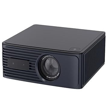 DR.J VisualMagic V6 Pro Native 1080P Automatic Projector for Home 4K Ultra HD Support, 12500 Lumens (Intelligent OA + Screen Fit), HDMI ARC, Android 9, Dolby, WiFi, 2GB 32GB Portable Projector