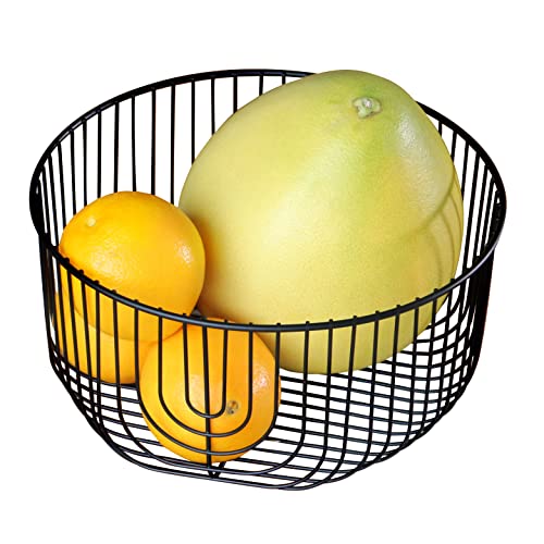 bremermann Fruktkorg, fruktskål, stålkorg rund, Ø ca 25 x 12,5 H cm, matt svart