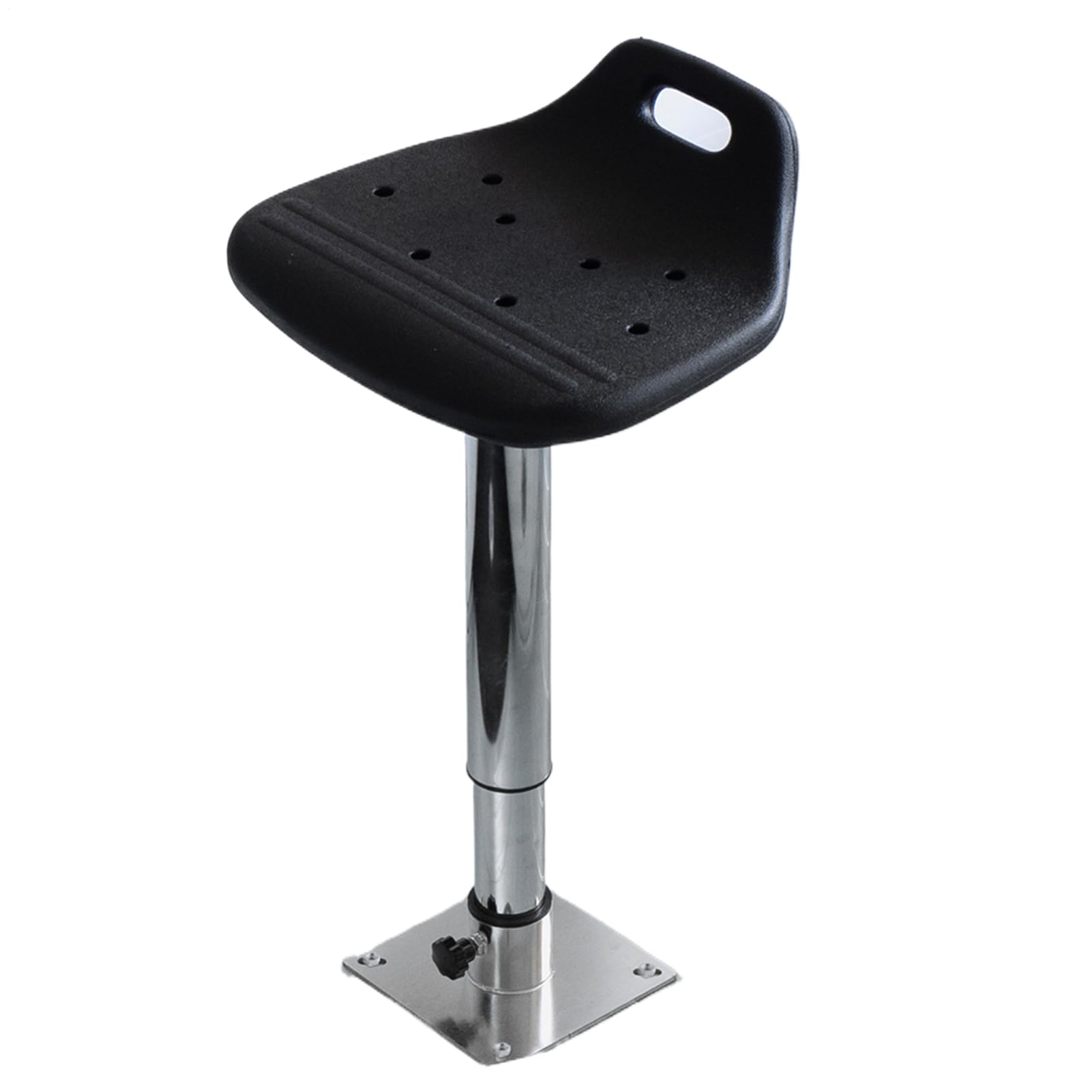 Pied de siège de bateau - Base de support de chaise pivotante, plate-forme en aluminium réglable | Système de support maritime robuste, support de hauteur de rouille pour le de pêche Helm Deck