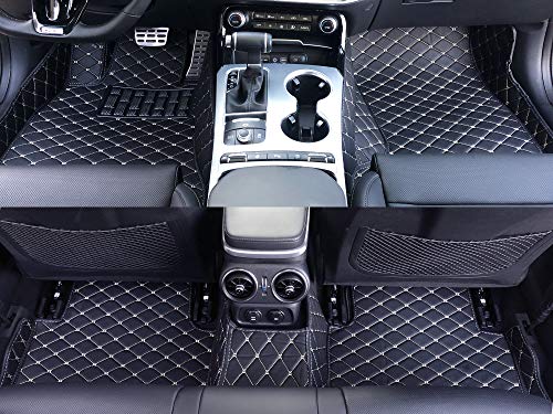 Custom Fit [Made In Usa] All Weather Heavy Duty Full Coverage Floor Mat Floor Protection [Front And Rear] For 2014 2015 2016 2017 2018 2019 2020 2021 Porsche Macan - Black Single Layer #TOP3