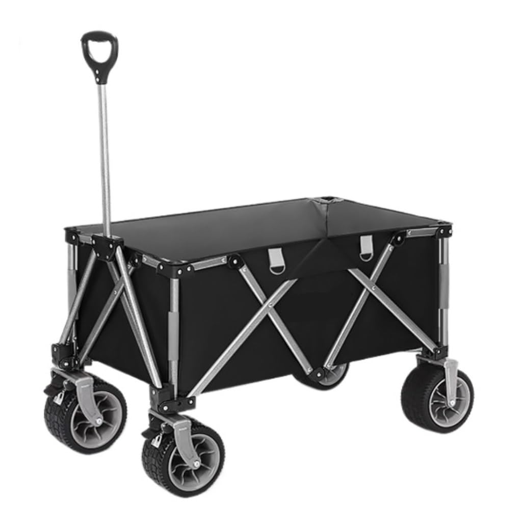 vrfvsdasAAS camping cart， Camping Outdoor Car Lightweight Portable Folding Trolley Multi-functional Picnic Cart