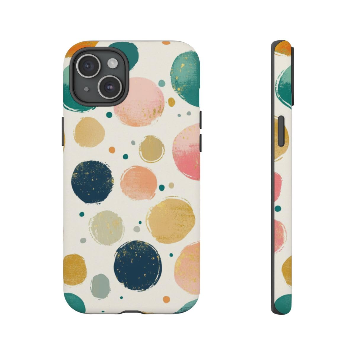 Coque rigide mate iPhone 15 Plus abstrait coloré contre rayures et traces - 4