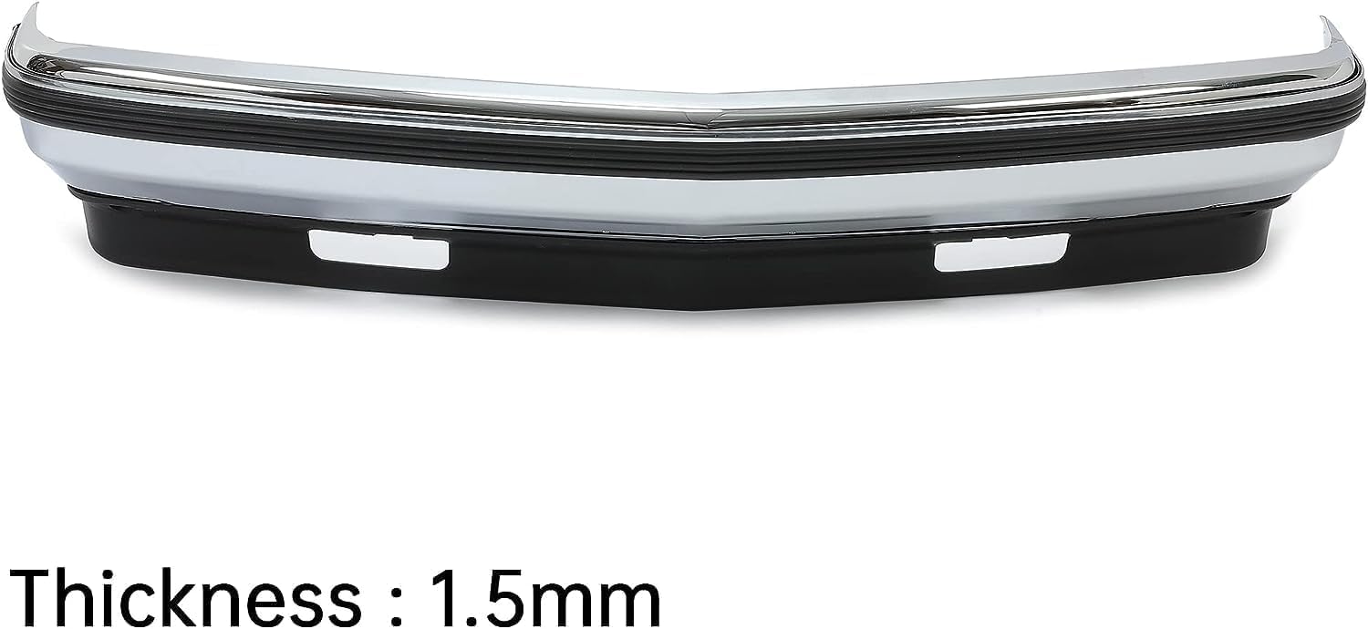 ECOTRIC Front Bumper Face Bar + Bumper Trim + Lower Air Deflector Compatible with 1988-2000 Chevy Silverado GMC Sierra Suburban Yukon Blazer Replacement for GM1002802, GM1057127, GM1090105