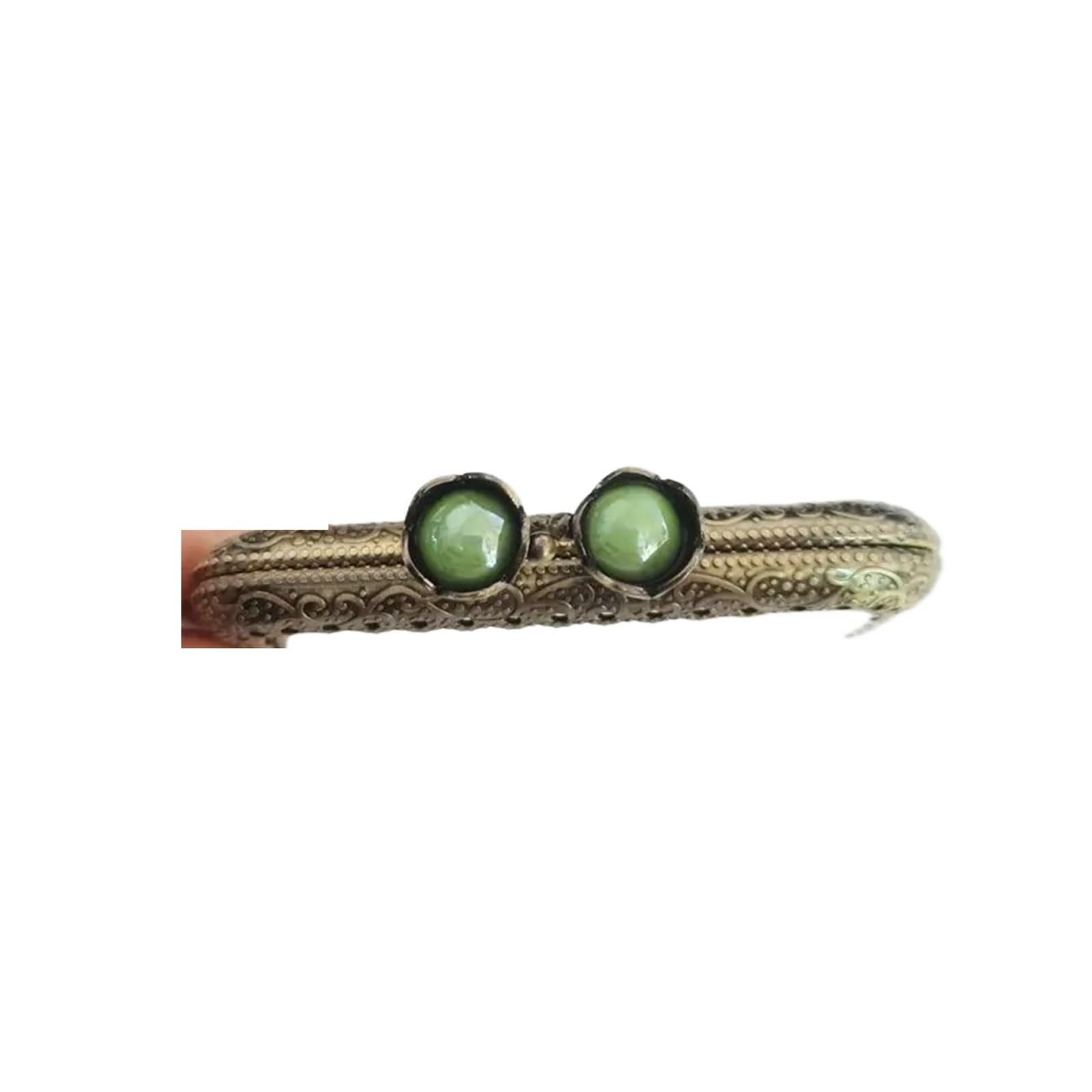 PVUVTNAHW 5pcs Mix Color 8.5cm Lotus Head Metal Purse Frame Bronze Square Lace Kiss Clasp Handle DIY Clutch Bag Accessories(Green)