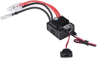 Ichiias 60A ESC Brushed, RC Car ESC Brushed Durable Brushed ESC, Dustproof 1060 60A for RC Car Monster