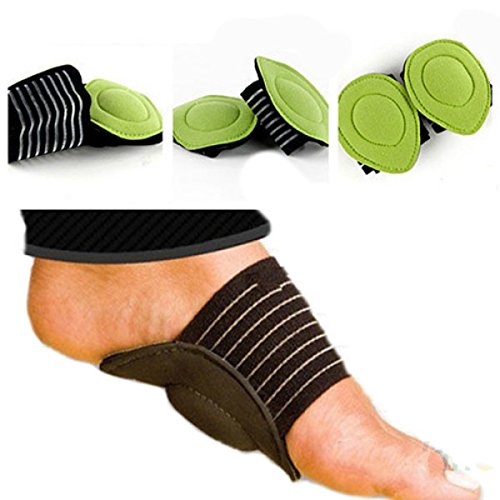 charmingshop-Health Care New Absorb Shocking Foot Arch Support Plantar Fasciitis Heel Pain Aid Feet Cushioned Useful