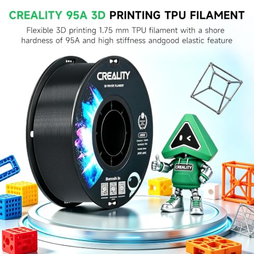 Image of Creality TPU Filament 1.75 2 kg, 95A 3D Printing Filament, High Hardness & Resilience, Soft Adhesive Material, Elastic, 1kg(2.2lbs) Flexible Filament 1.75mm, for 3D Printer