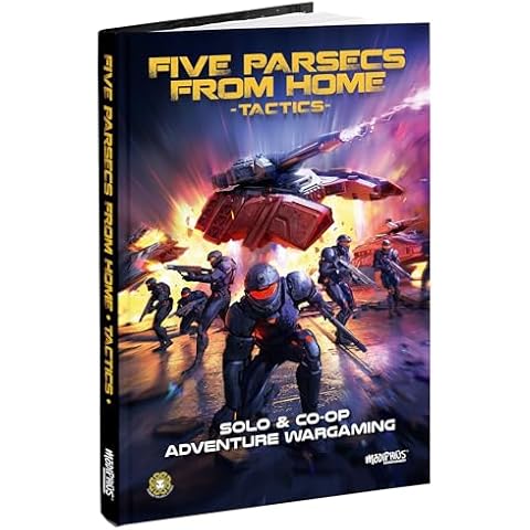 Modiphius Entertainment: Five Parsecs from Home: Tactics - Hardcover RPG Book, Tabletop Roleplaying Game, New Setting & Mechanics, 212 pgs Full Color Cover