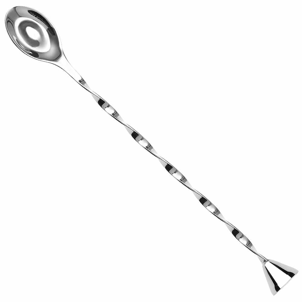 Muddler Bar Spoon 2.5ml & 5ml - 28cm Double Sided Mixing Spoon with Muddler End - Made From Japanese Steel