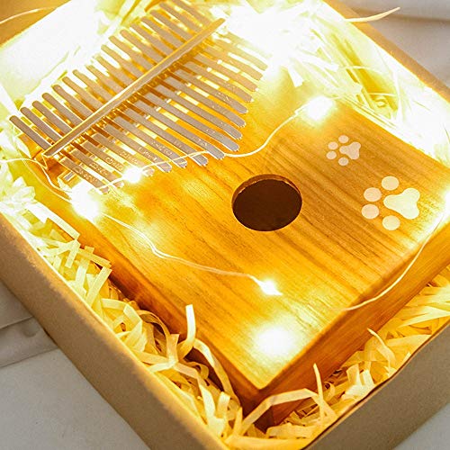 WYKDL 17 Clé Kalimba Pouce Piano en Acajou Massif Bois Body Finger Piano avec Tune Sac Marteau Carry ramassage… - Les Beatles, Paul McCartney, John Lennon, RIngo Starr, George Harrison WYKDL 17 Clé Kalimba Pouce Piano en Acajou Massif Bois Body Finger Piano avec Tune Sac Marteau Carry ramassage… – Image 5