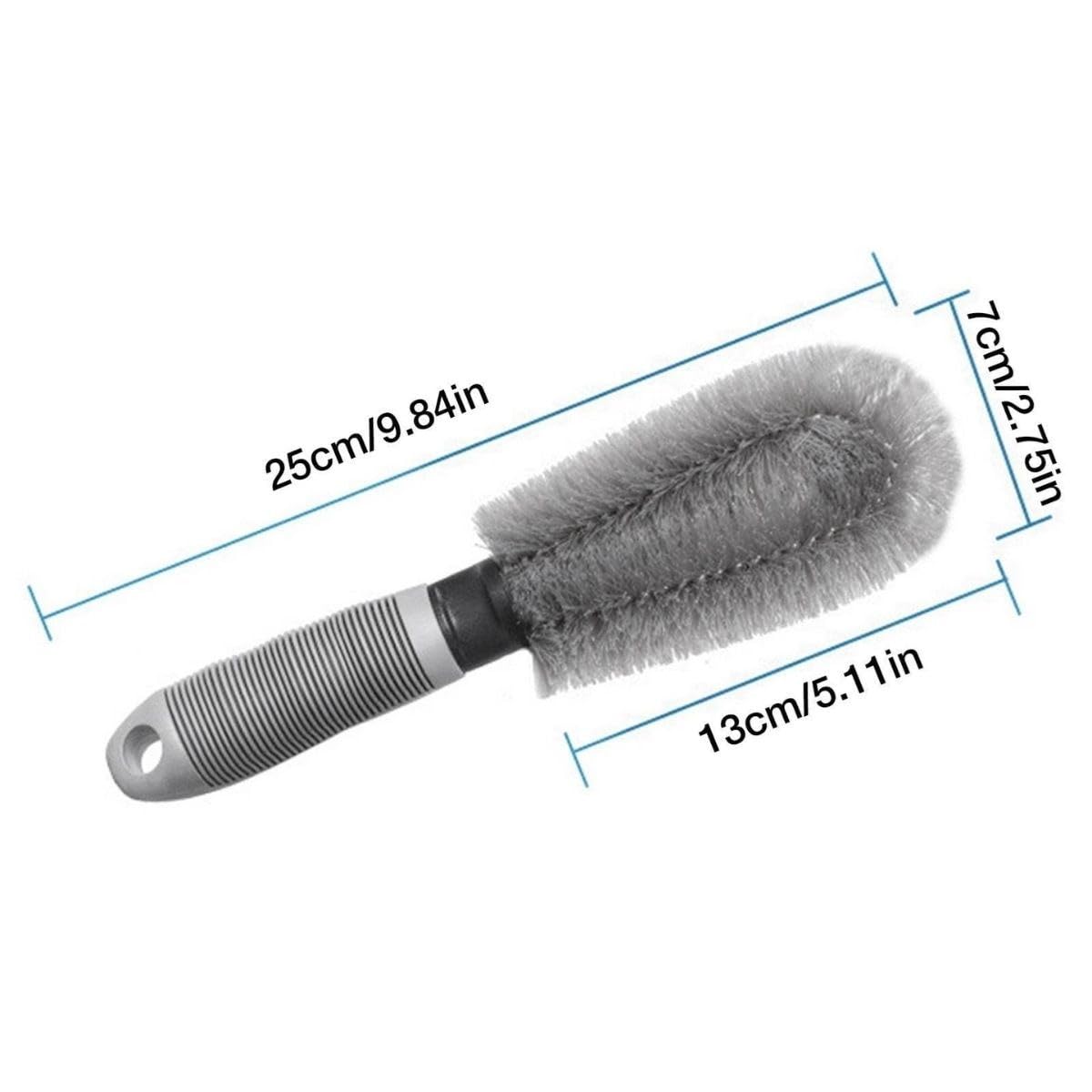 AUTOSHIFT - Gri Oto Jant Temizleme Fırçası – Ergonomik Saplı, Lastik ve Jant Detay Temizliği İçin Güçlü Kıllı Fırça