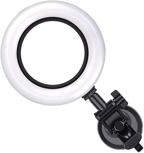 MILISTEN Luces de lámpara de luz de autodifusión, 1 juego de luz de succión con ventosa, anillo de belleza, luz de relleno