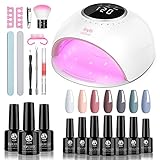 84W UV Nail Lamp, Joytii Professional LED Nail Dryer for Gel Polish with Auto-Sensing, 3 Timer Setting, LCD Display, Suitable for Fingernails and Toenails, Home and Salon