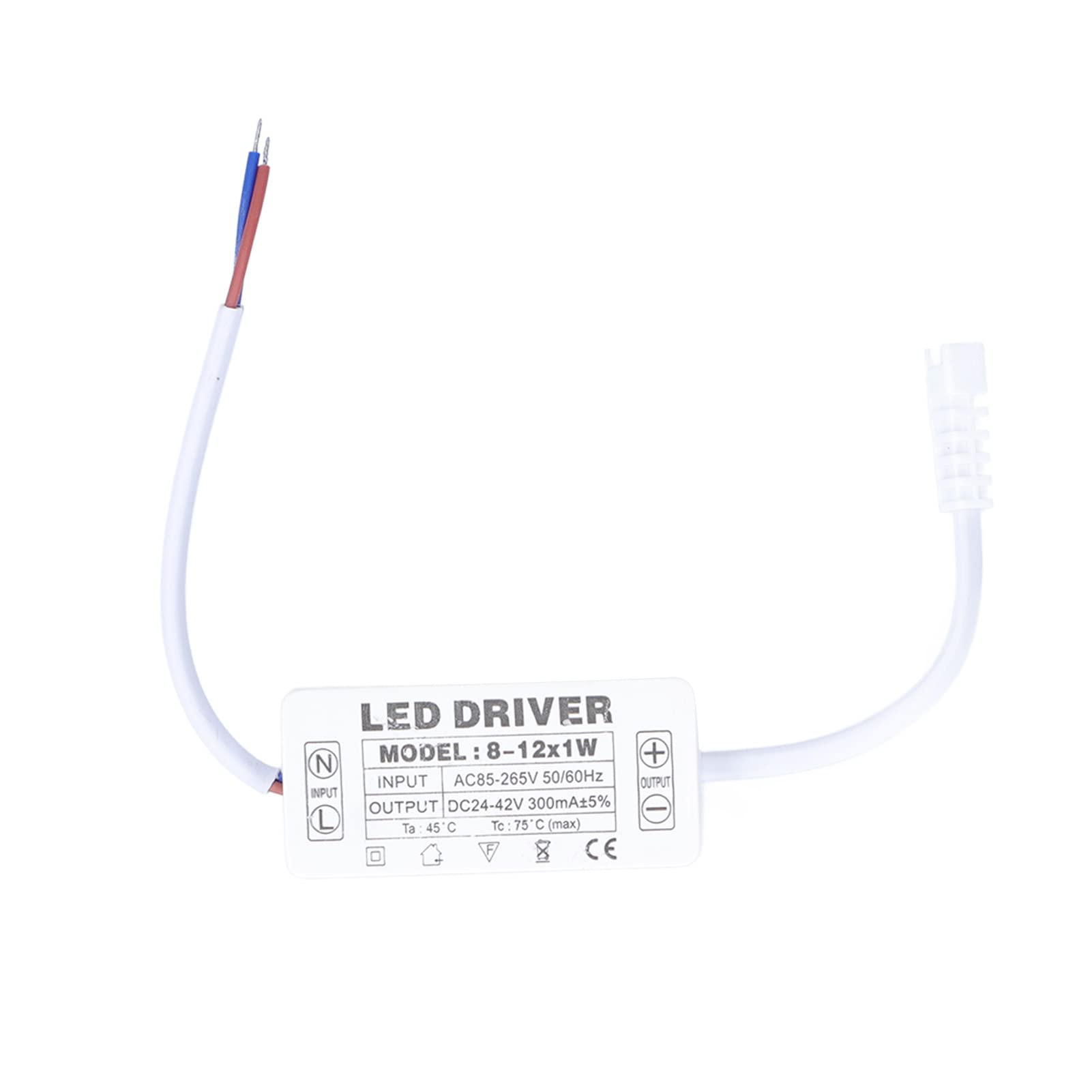 Sterownik LED, Transformator Stałoprądowy 300 MA AC 85 do 265 V do DC 24 do 42 V Sterownik Zasilacza Lampy do Oświetlenia Panelowego LED, Transformator Prostowniczy Stałoprądowy