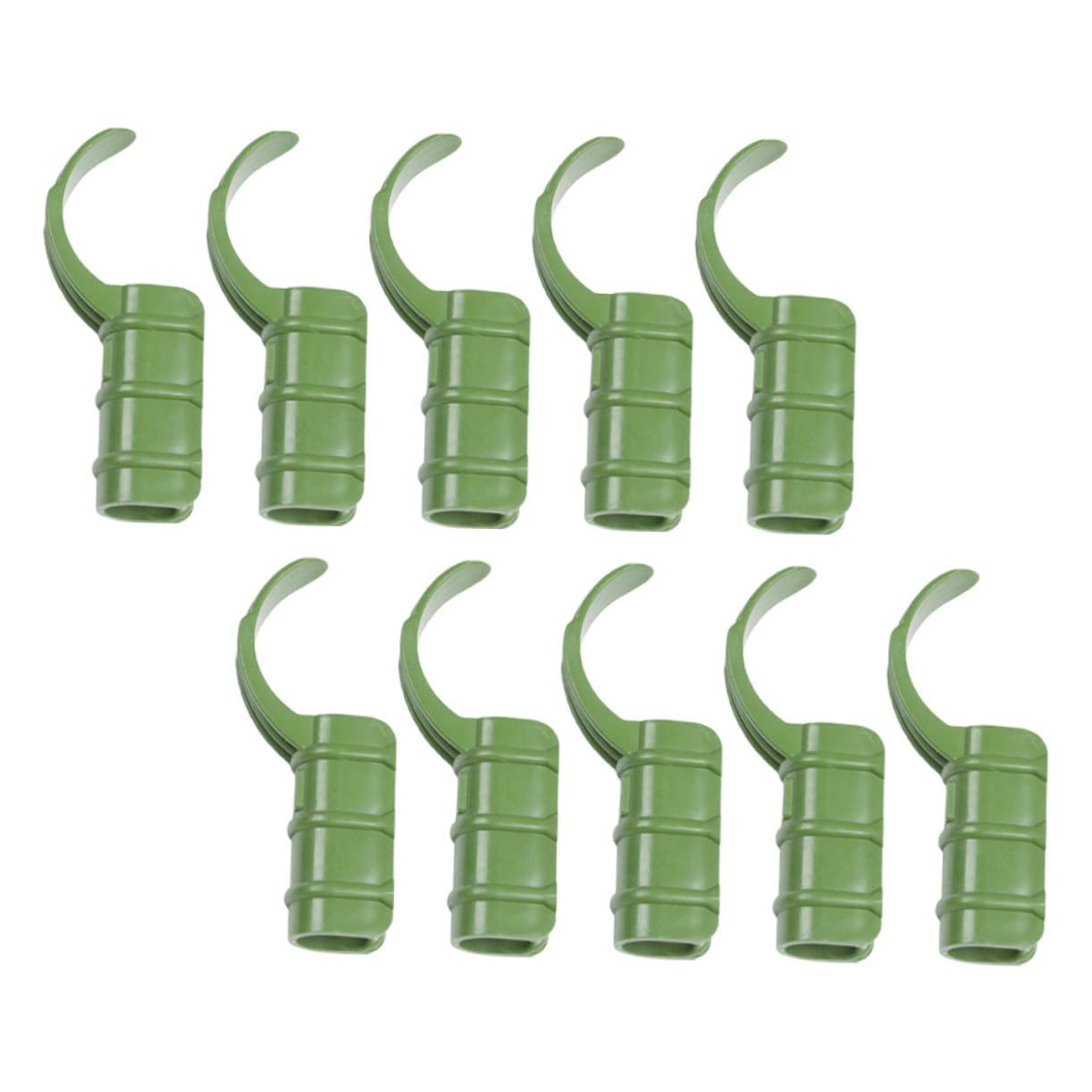 Balacoo 15Pcs Tunnel Clamp Green Pipe Support Holder for Gardening Shed Film Clip Accessories High Strength Tear Resistant for Greenhouse Film Netting Attachment