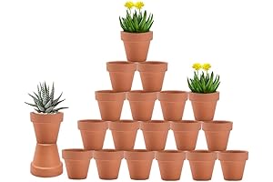 Vensavo Terracotta Pots, 3 Inch Pack of 20