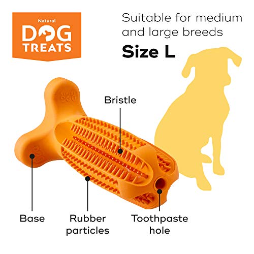image for Natural Dog Treats Toothbrush Stick and Toothpaste Beef Flavor Dental 