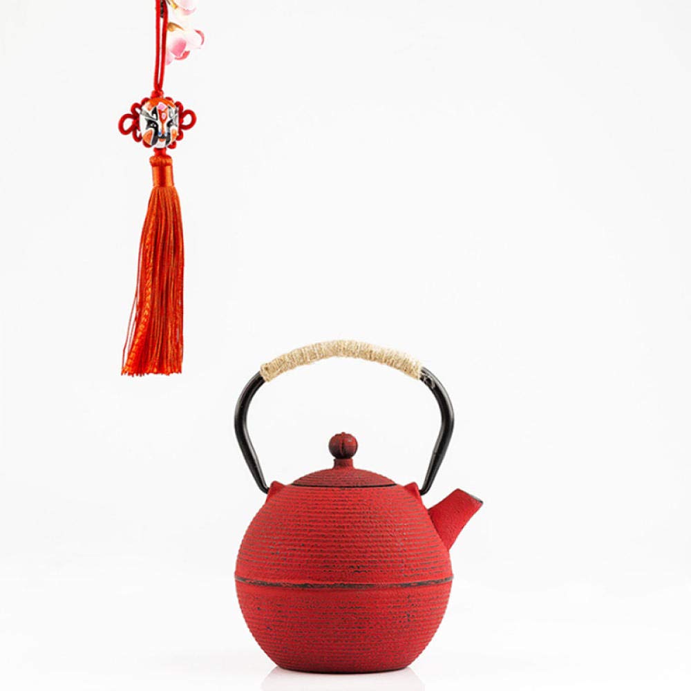 Teiera Giapponese in Ferro, Stile Tetsubin, con Filtro, teiera in ghisa, Acqua per Cucinare Il tè, Set da tè Kung Fu Oolong, 680 ml, Giallo (Giallo)