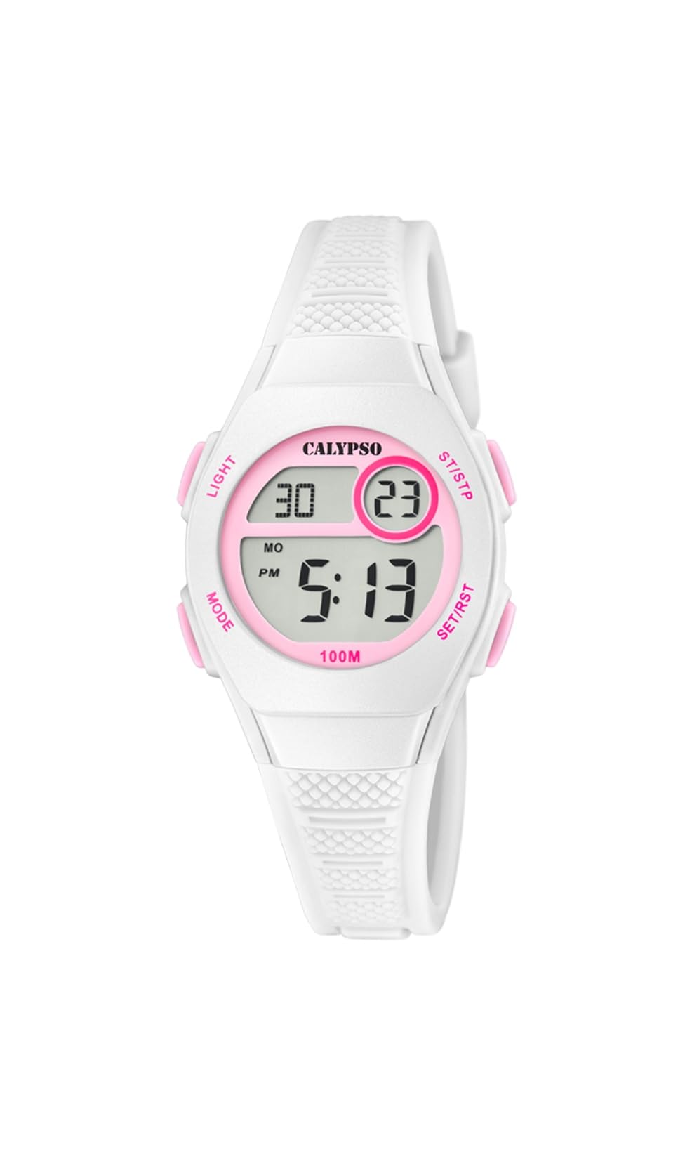 Calypso Unisex White & Pink Digital Watch K5831/1