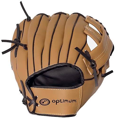 OPTIMUM Unisex-Adult Baseball Glove Extreme Child Baseballhandschuh, Braun, Kinder