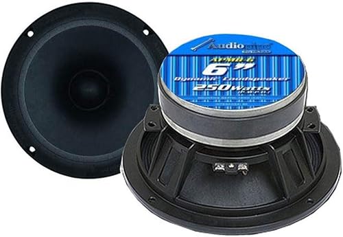 2 altavoces Audiopipe APMB 6C 6" 500W de frecuencia baja/media de 8 ohmios