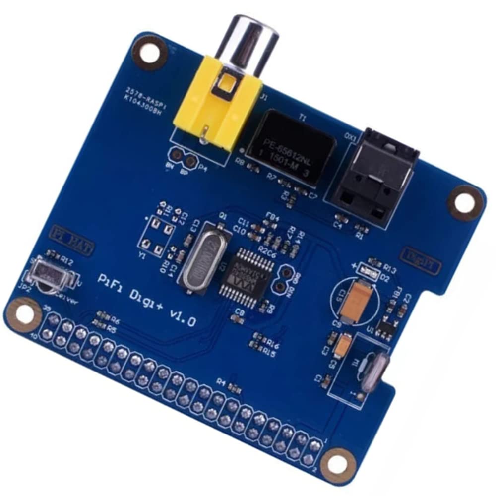HIFI DiGi+Digital Scheda Audio I2S SPDIF Fibra Ottica RCA per Raspberry Pi 3 2 modello B B+