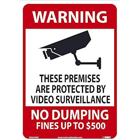 NMC WGA44PB Video Surveillance Sign Cover